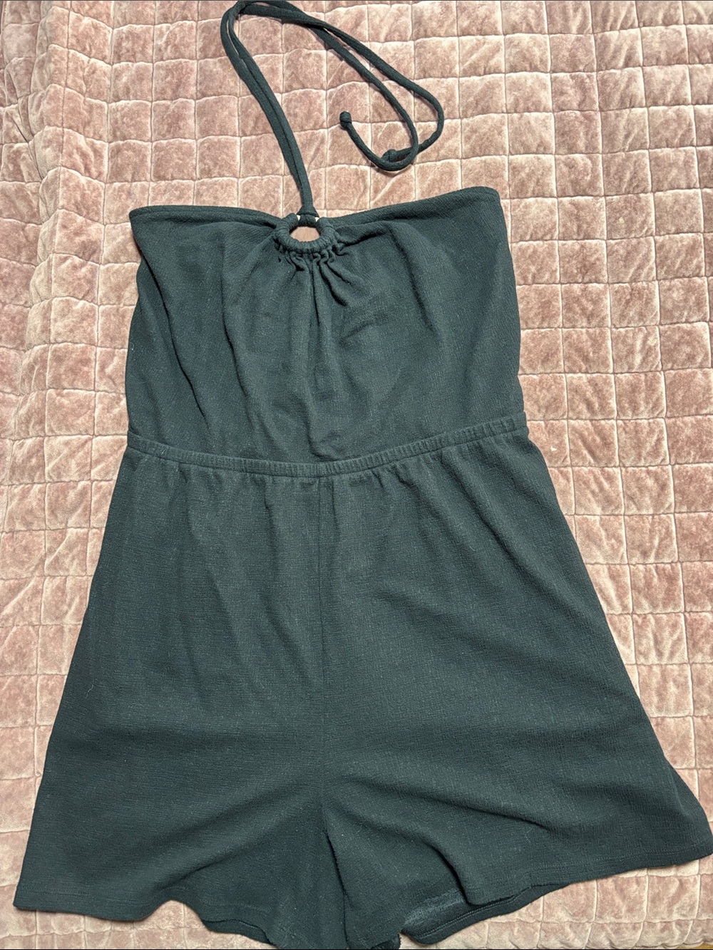 Women’s Black Halter Romper One-Piece